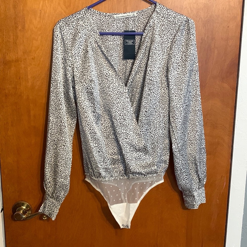 Abercrombie Satin Printed Bodysuit